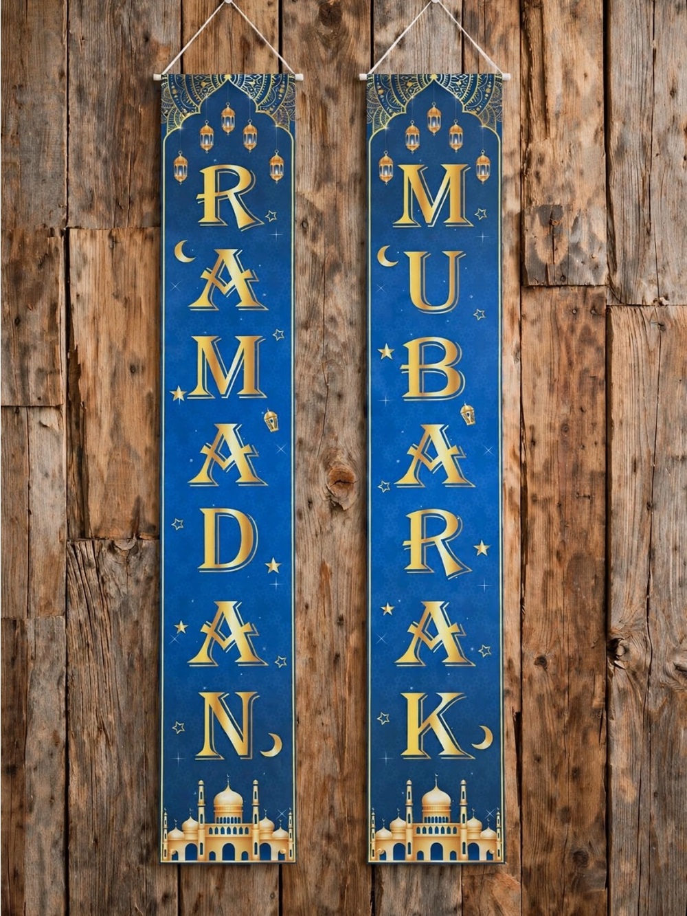 Set of RAMADAN MUBARAK Banners 12”x 72” NEW